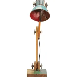vidaXL Bureaulamp industrieel rond E27 23x18x95 cm meerkleurig