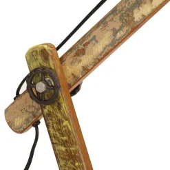 vidaXL Bureaulamp industrieel rond E27 23x18x95 cm meerkleurig