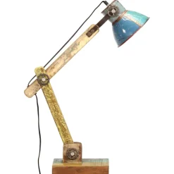 vidaXL Bureaulamp industrieel rond E27 23x18x95 cm meerkleurig