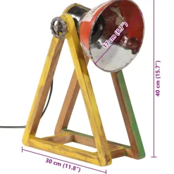 vidaXL Bureaulamp 25 W E27 30x17x40 cm meerkleurig