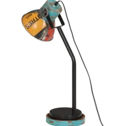 vidaXL Bureaulamp 25 W E27 18x18x60 cm meerkleurig