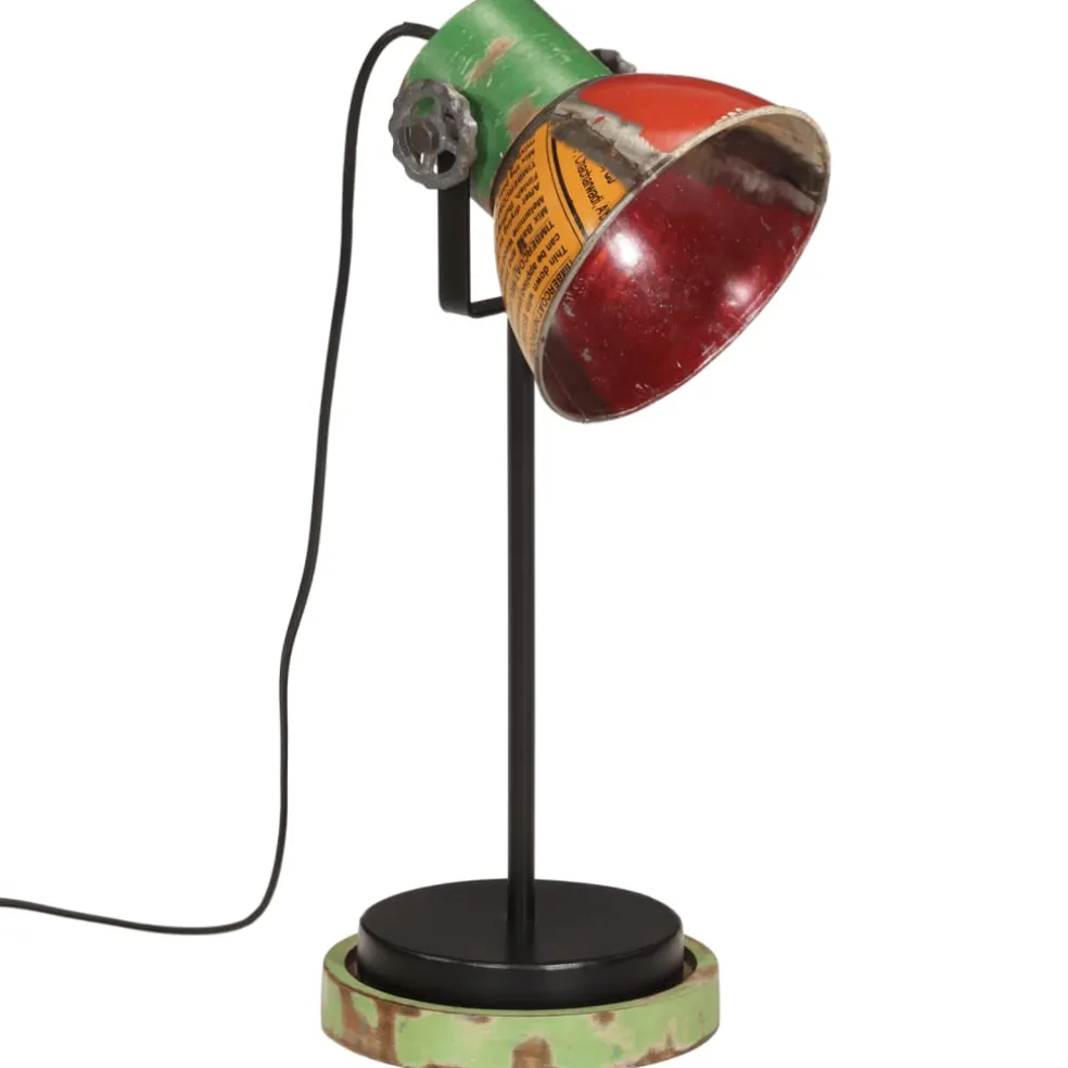 vidaXL Bureaulamp 25 W E27 17x17x50 cm meerkleurig