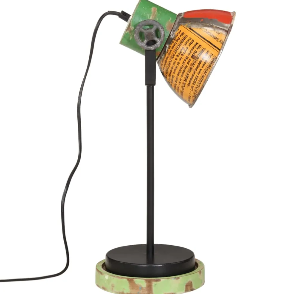 vidaXL Bureaulamp 25 W E27 17x17x50 cm meerkleurig