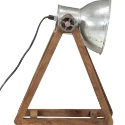 vidaXL Bureaulamp 25 W E27 30x17x40 cm vintage zilverkleurig