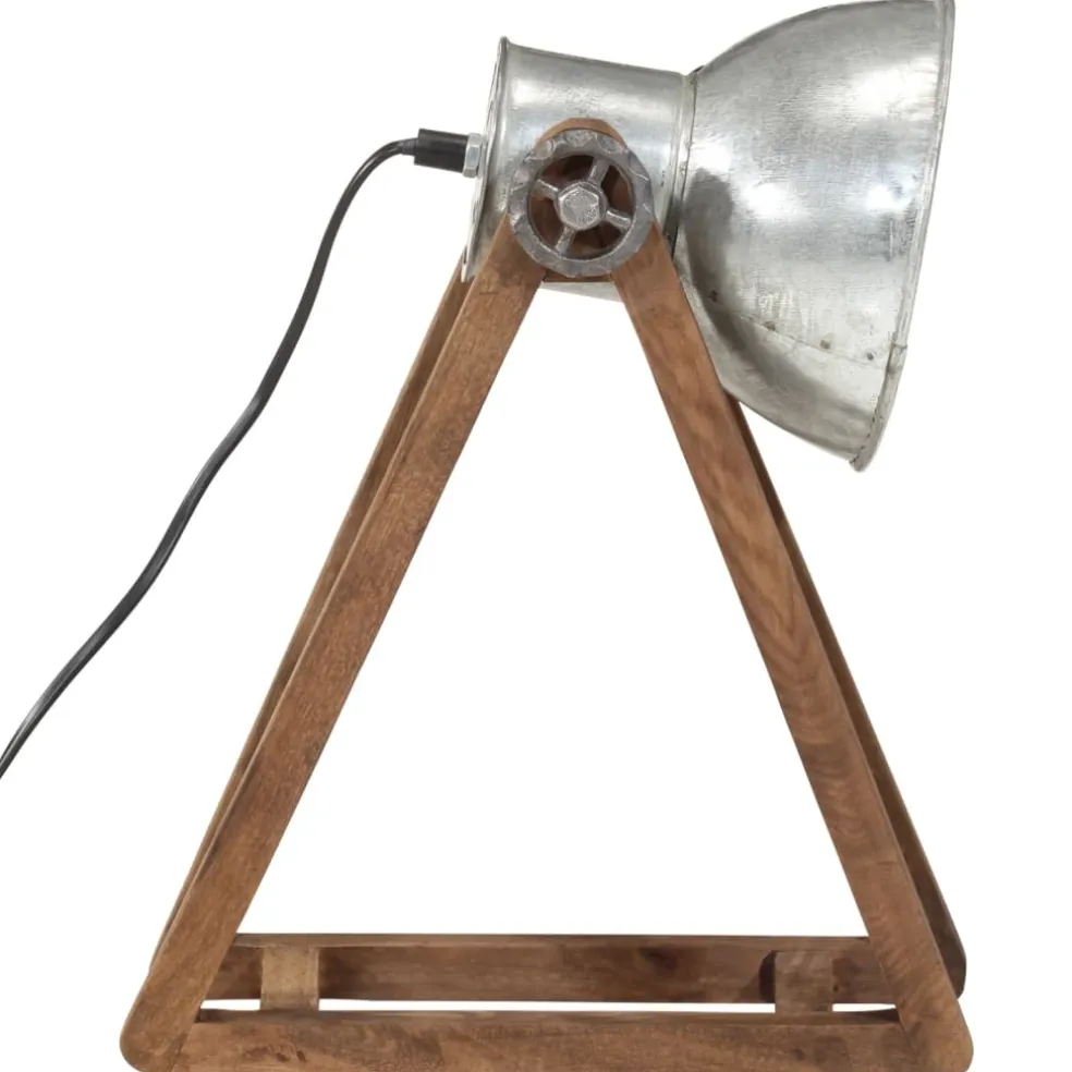 vidaXL Bureaulamp 25 W E27 30x17x40 cm vintage zilverkleurig