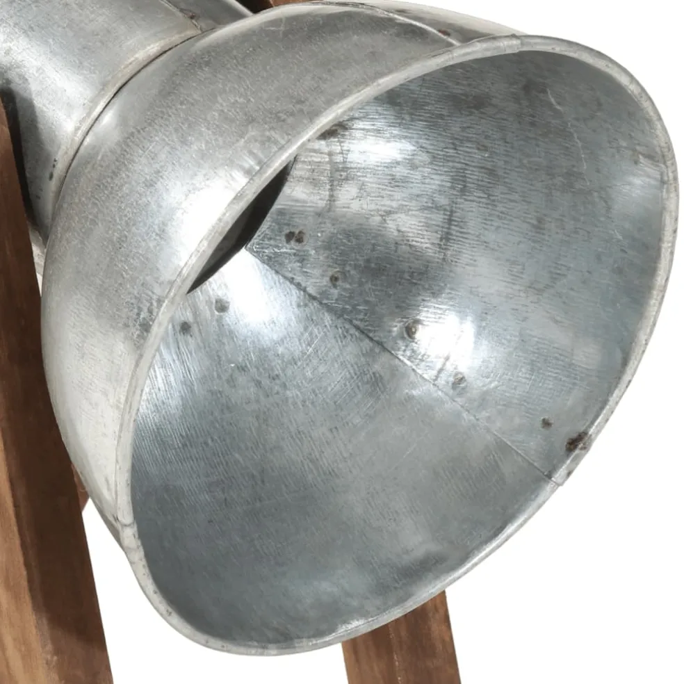 vidaXL Bureaulamp 25 W E27 30x17x40 cm vintage zilverkleurig