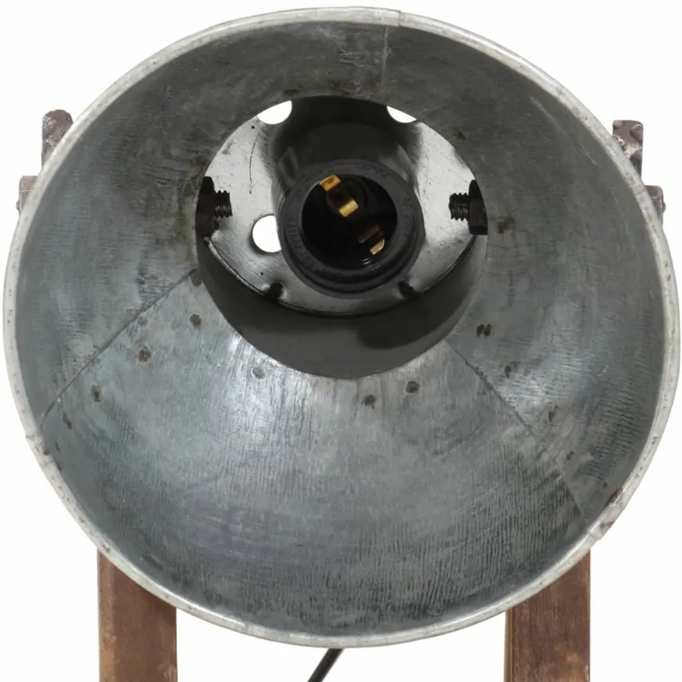 vidaXL Bureaulamp 25 W E27 30x17x40 cm vintage zilverkleurig