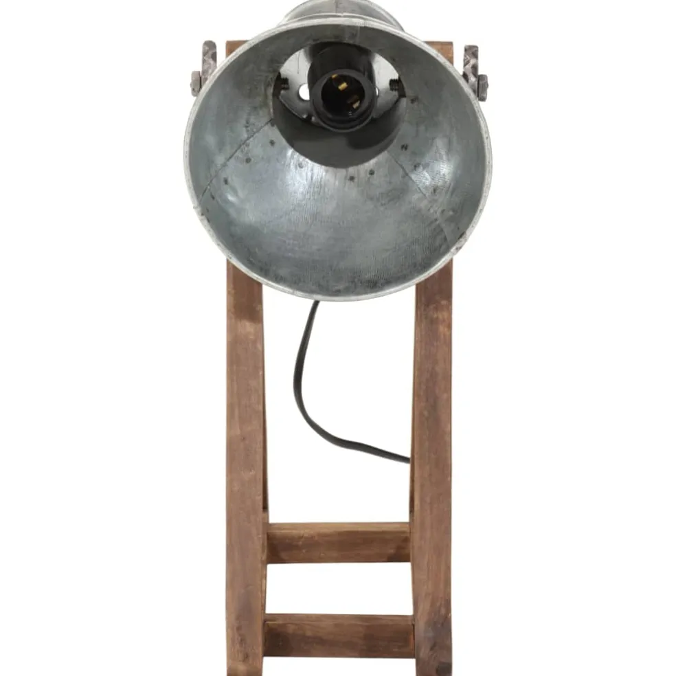 vidaXL Bureaulamp 25 W E27 30x17x40 cm vintage zilverkleurig