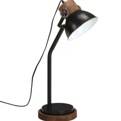 vidaXL Bureaulamp 25 W E27 18x18x60 cm zwart