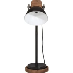 vidaXL Bureaulamp 25 W E27 18x18x60 cm zwart