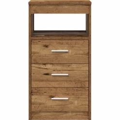 vidaXL Bureau met kast Oud hout Bewerkt hout