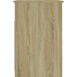 vidaXL Bureau met lades 102x50x76 cm bewerkt hout sonoma eikenkleurig