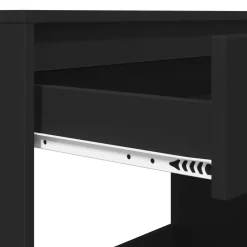 vidaXL Bureau met lade Zwart 100 x 50 x 78 cm Geconstrueerd hout
