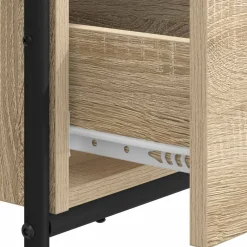 vidaXL Bureau met opbergruimte Sonoma Eiken 100 x 50 x 75 cm