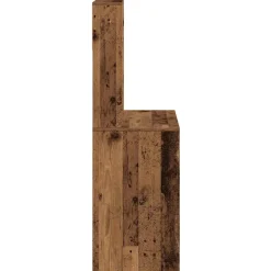 vidaXL Bureau met schappen 100x45x140 cm bewerkt hout oud houtkleurig