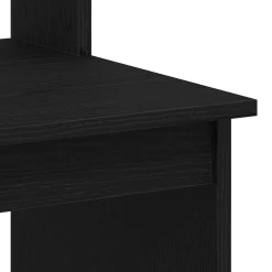 vidaXL Bureau met schappen 102x45x148 cm bewerkt hout zwart eikenkleur