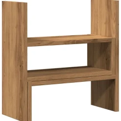 vidaXL Bureau organiser 40x17x41 cm bewerkt hout artisanaal eiken