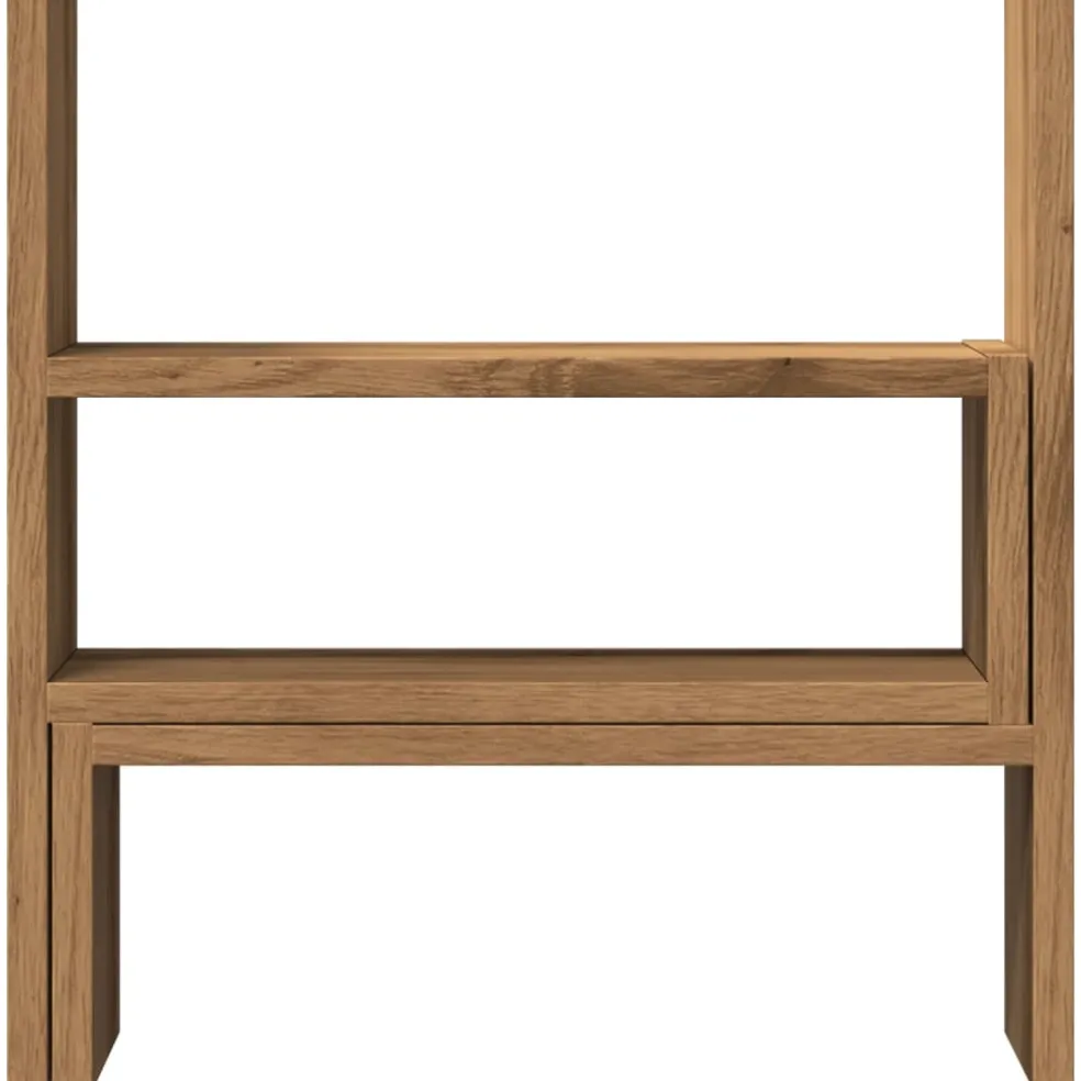 vidaXL Bureau organiser 40x17x41 cm bewerkt hout artisanaal eiken