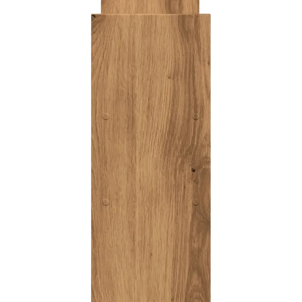 vidaXL Bureau organiser 40x17x41 cm bewerkt hout artisanaal eiken