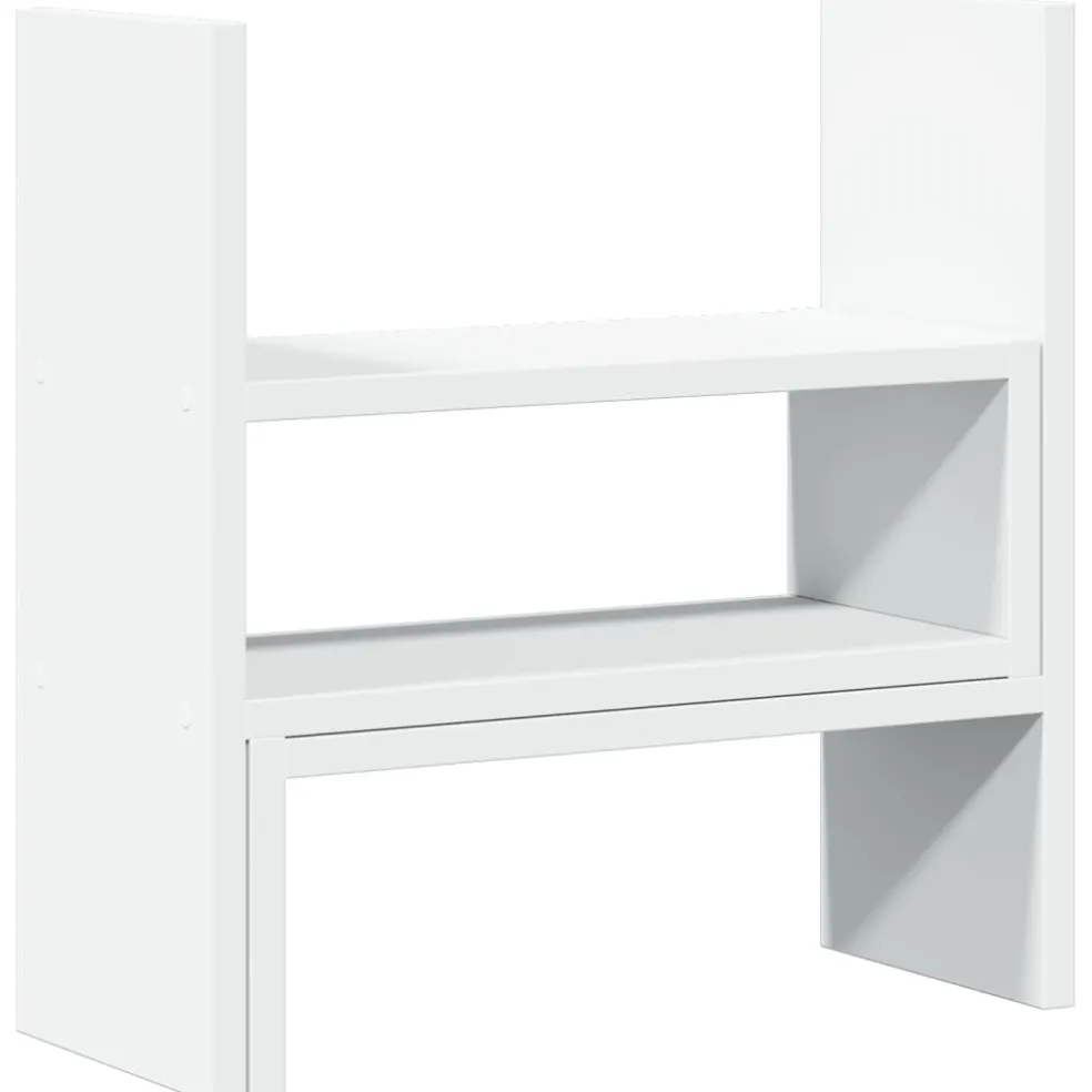 vidaXL Bureau organiser 40x17x41 cm bewerkt hout wit