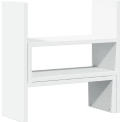 vidaXL Bureau organiser 40x17x41 cm bewerkt hout wit