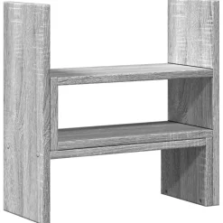 vidaXL Bureau organiser 40x17x41 cm bewerkt hout grijs sonoma eiken