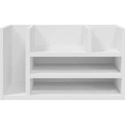 vidaXL Bureau organiser 44,5x24x25 cm bewerkt hout wit