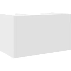 vidaXL Bureau organiser 44,5x24x25 cm bewerkt hout wit