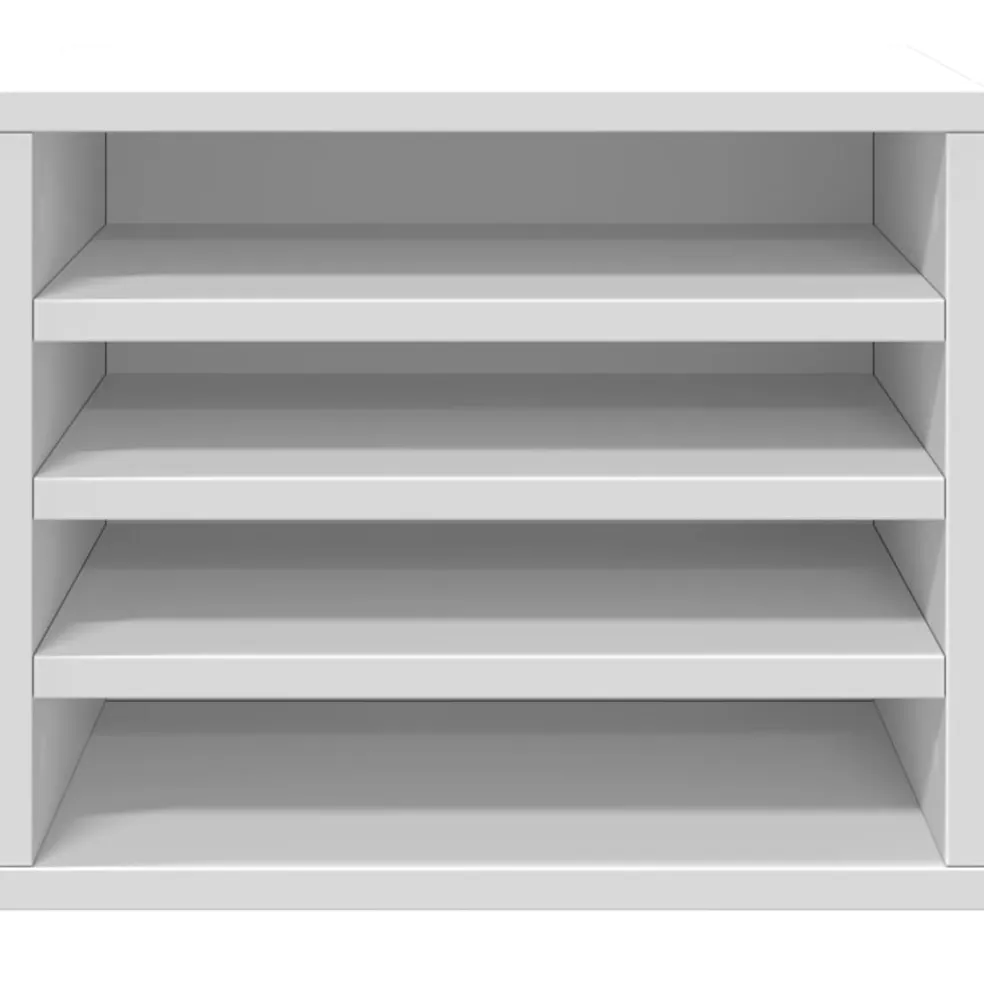 vidaXL Bureau organiser 36x26x29,5 cm bewerkt hout bruin eikenkleurig