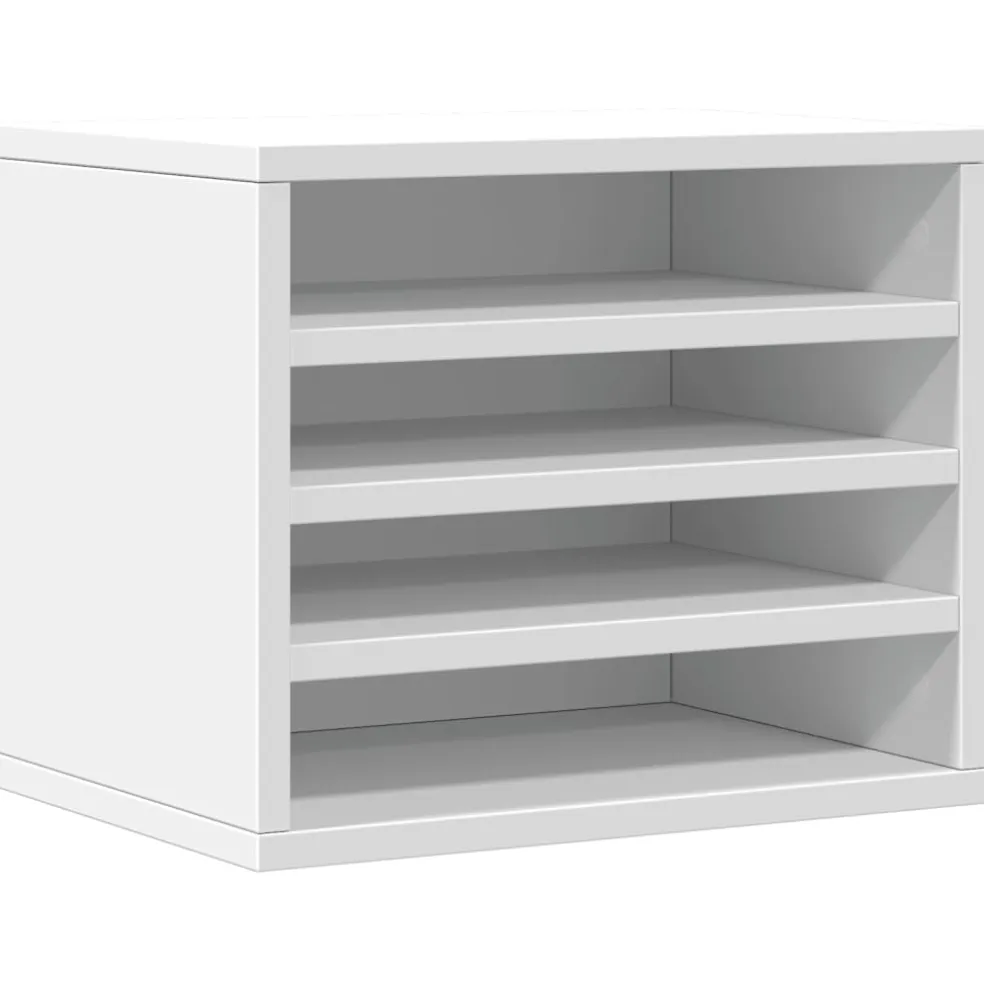 vidaXL Bureau organiser 36x26x29,5 cm bewerkt hout bruin eikenkleurig