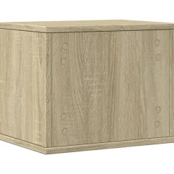 vidaXL Bureau organiser 36x26x29,5 cm bewerkt hout sonoma eikenkleurig