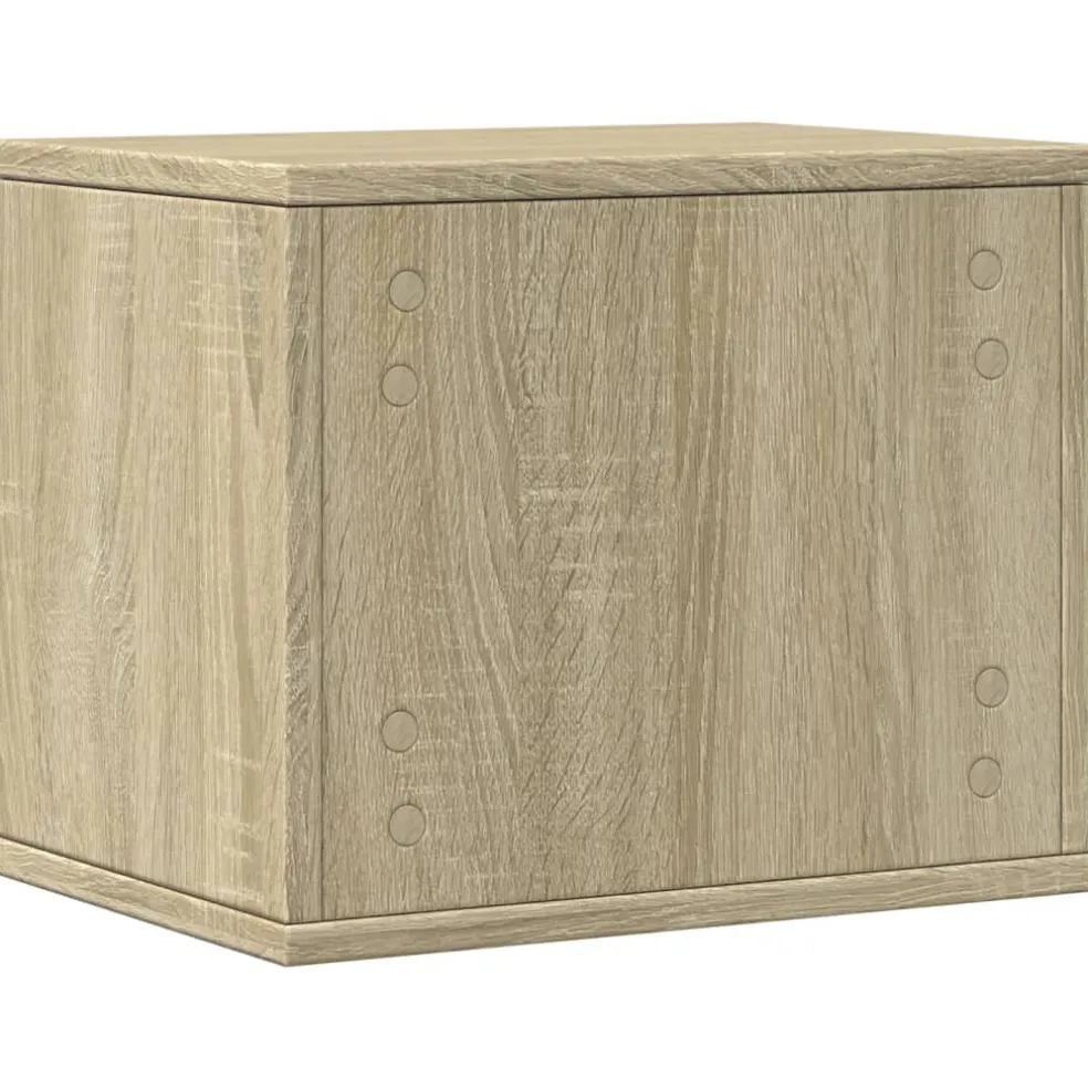 vidaXL Bureau organiser 36x26x29,5 cm bewerkt hout sonoma eikenkleurig