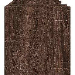 vidaXL Bureau organiser 44,5x24x25 cm bewerkt hout bruin eikenkleur