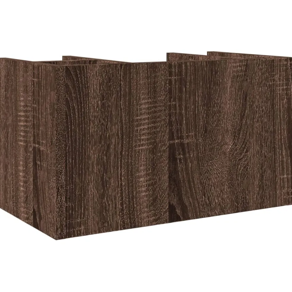 vidaXL Bureau organiser 44,5x24x25 cm bewerkt hout bruin eikenkleur