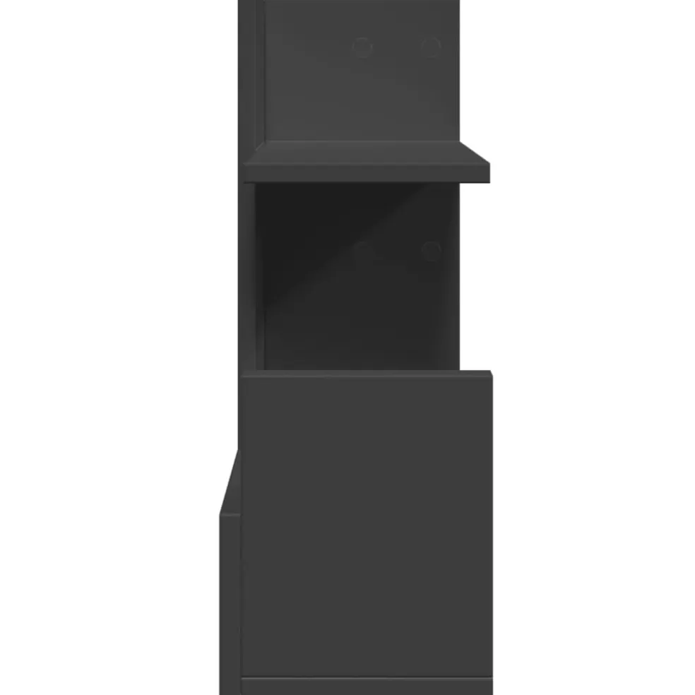 vidaXL Bureau organiser 49x20x52,5 cm bewerkt hout zwart