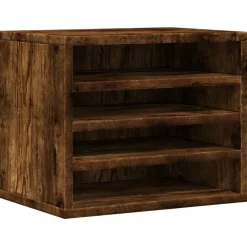 vidaXL Bureau organiser 44,5x24x25 cm bewerkt hout betongrijs