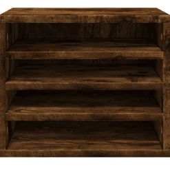 vidaXL Bureau organiser 44,5x24x25 cm bewerkt hout betongrijs