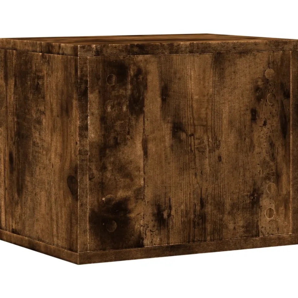 vidaXL Bureau organiser 44,5x24x25 cm bewerkt hout betongrijs