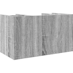 vidaXL Bureau organiser 44,5x24x25 cm bewerkt hout grijs sonoma eiken