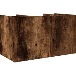vidaXL Bureau organiser 44,5x24x25 cm bewerkt hout gerookt eikenkleur