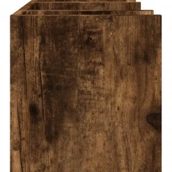 vidaXL Bureau organiser 44,5x24x25 cm bewerkt hout gerookt eikenkleur