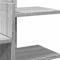 vidaXL Bureau organiser 49x20x52,5 cm bewerkt hout grijs sonoma eiken