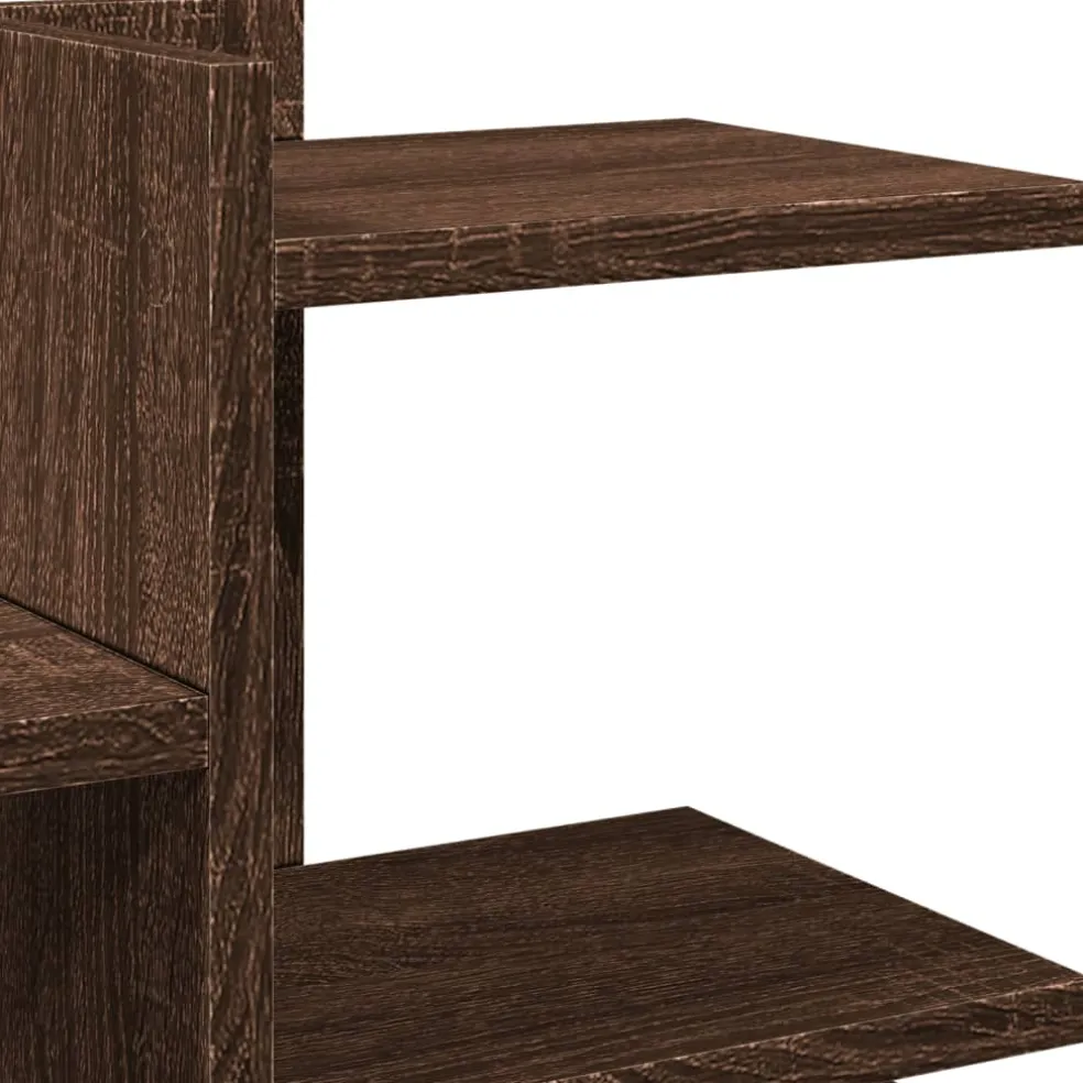 vidaXL Bureau organiser 49x20x52,5 cm bewerkt hout bruin eikenkleurig