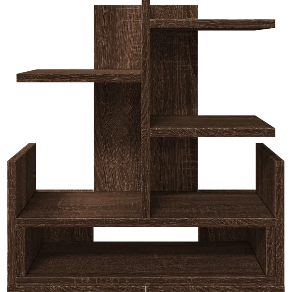 vidaXL Bureau organiser 49x20x52,5 cm bewerkt hout bruin eikenkleurig