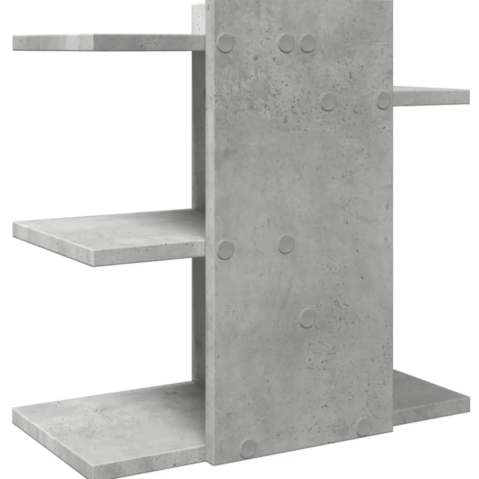 vidaXL Bureau organiser 42x21,5x42 cm bewerkt hout betongrijs