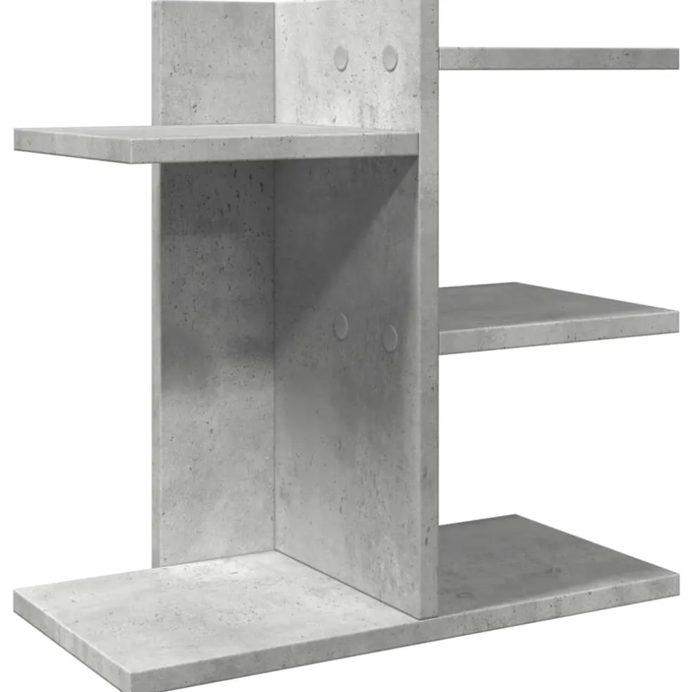 vidaXL Bureau organiser 42x21,5x42 cm bewerkt hout betongrijs