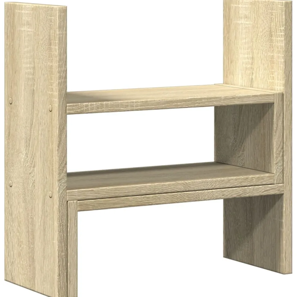 vidaXL Bureau organiser 40x17x41 cm bewerkt hout sonoma eikenkleurig
