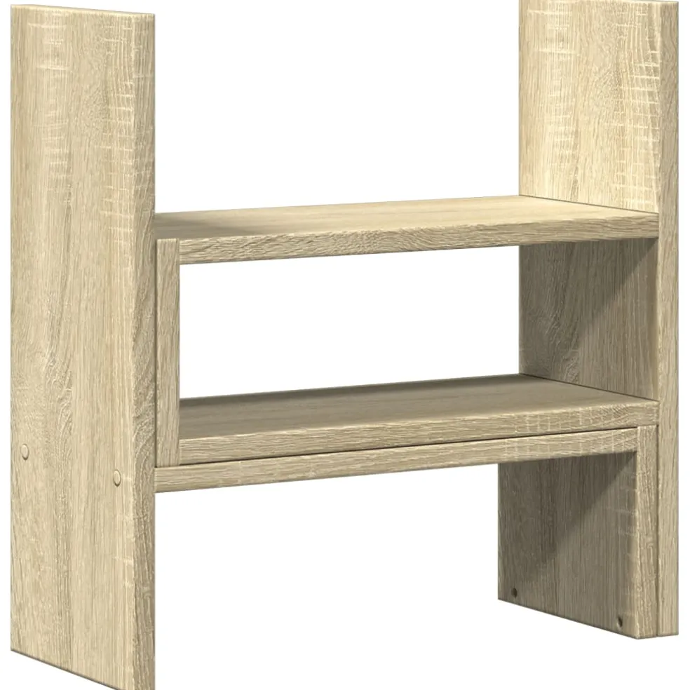 vidaXL Bureau organiser 40x17x41 cm bewerkt hout sonoma eikenkleurig