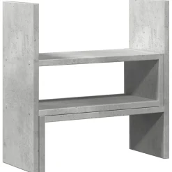 vidaXL Bureau organiser 40x17x41 cm bewerkt hout betongrijs