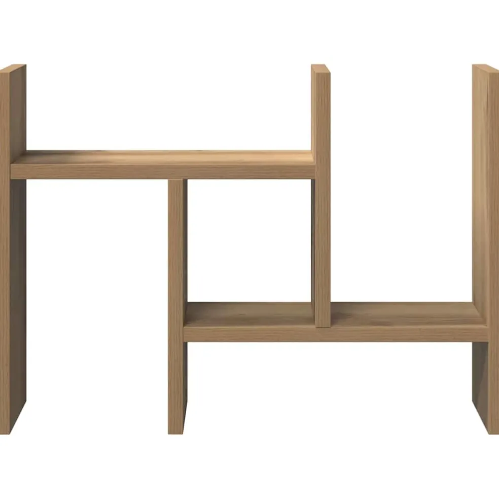 vidaXL Bureau Organizer Artisanaal eiken 34,5 x 15,5 x 35,5 cm